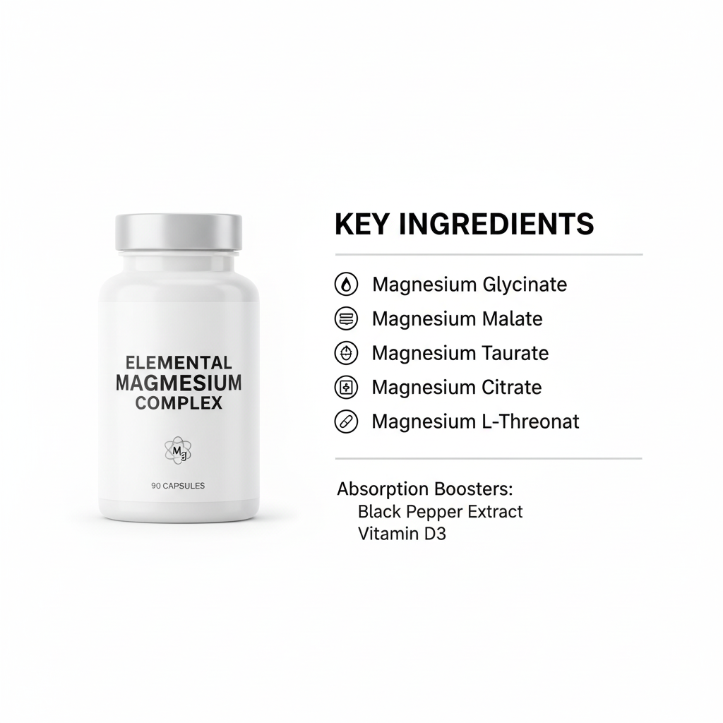 Ingredients Infographic - White Background